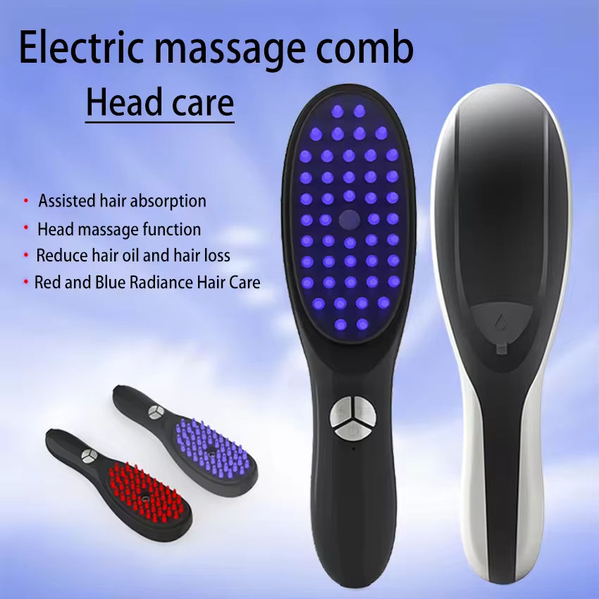 Hair Growth Device with Color Light Ion Vibration Spray | GlowHub